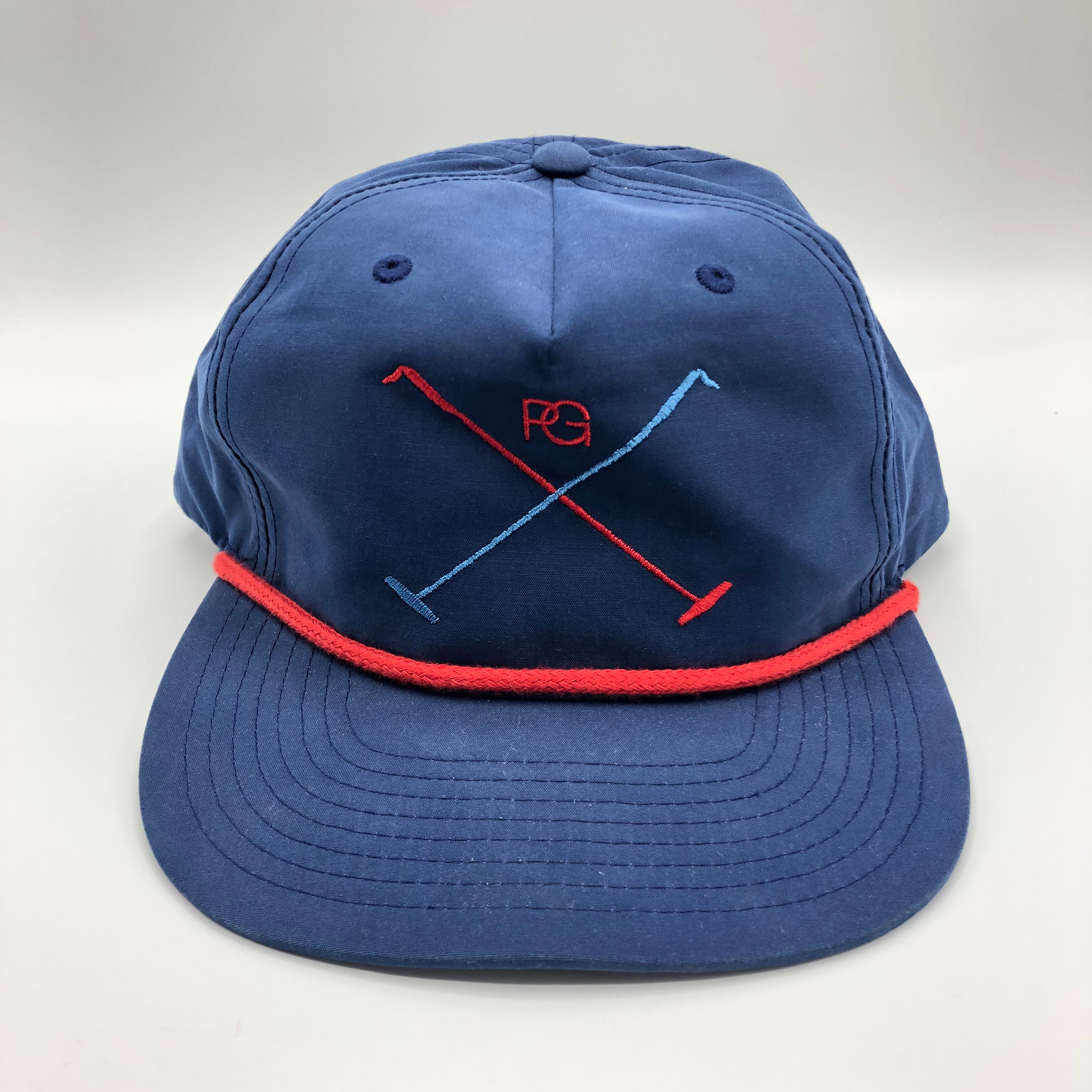 Cap-Mallet Logo Navy/Red