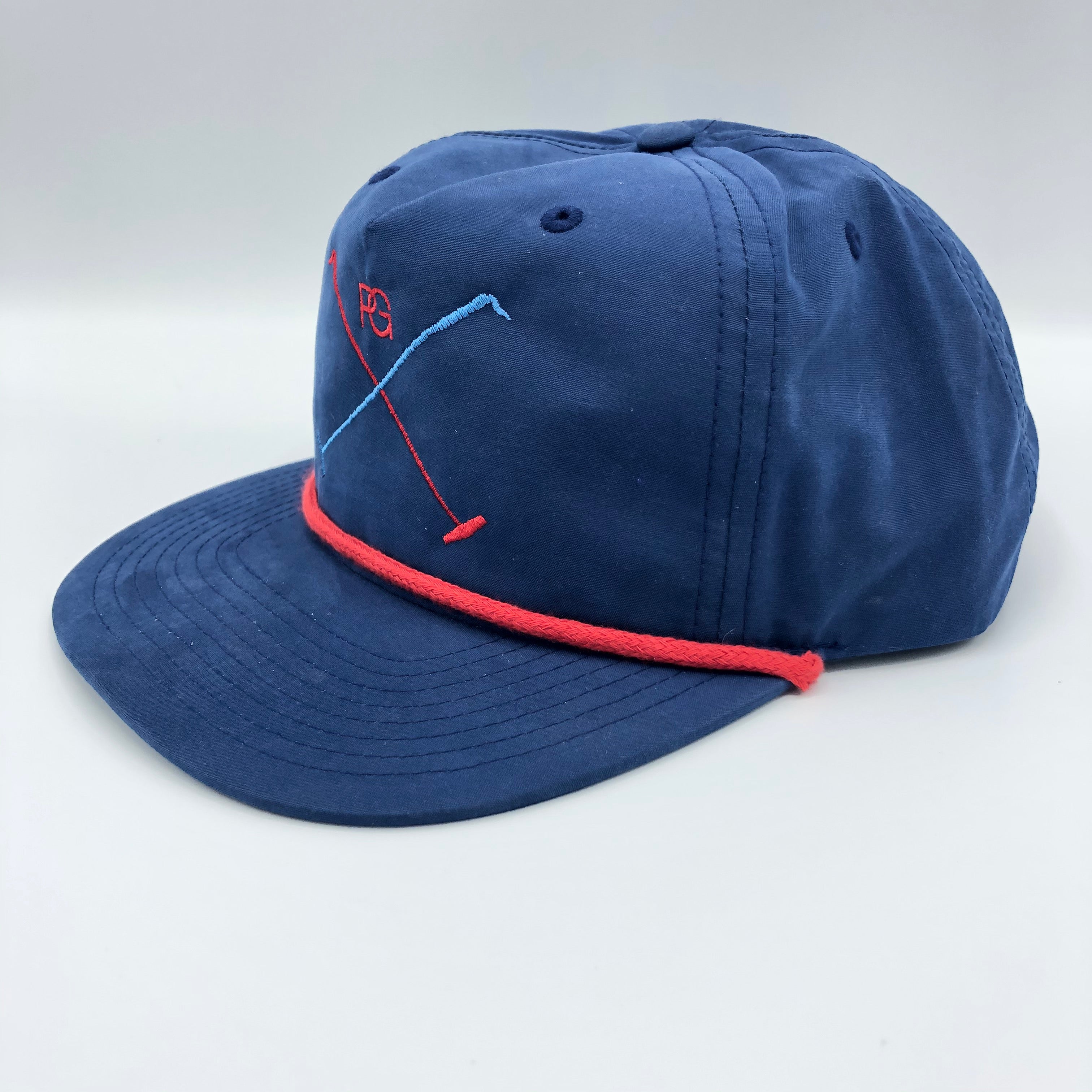 Cap-Mallet Logo Navy/Red