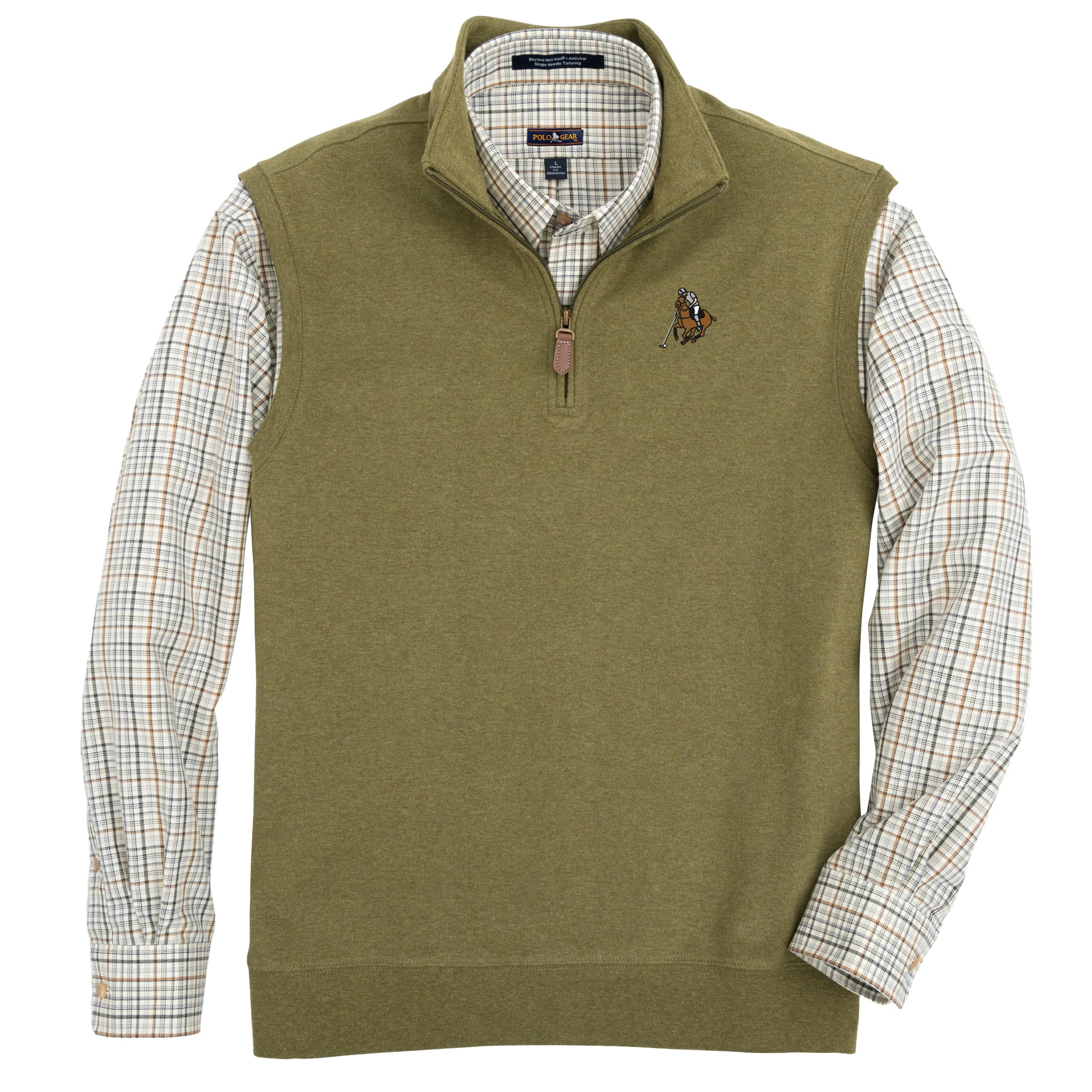 Polo Casual Quarter Zip Vest – PGPaulo Olive