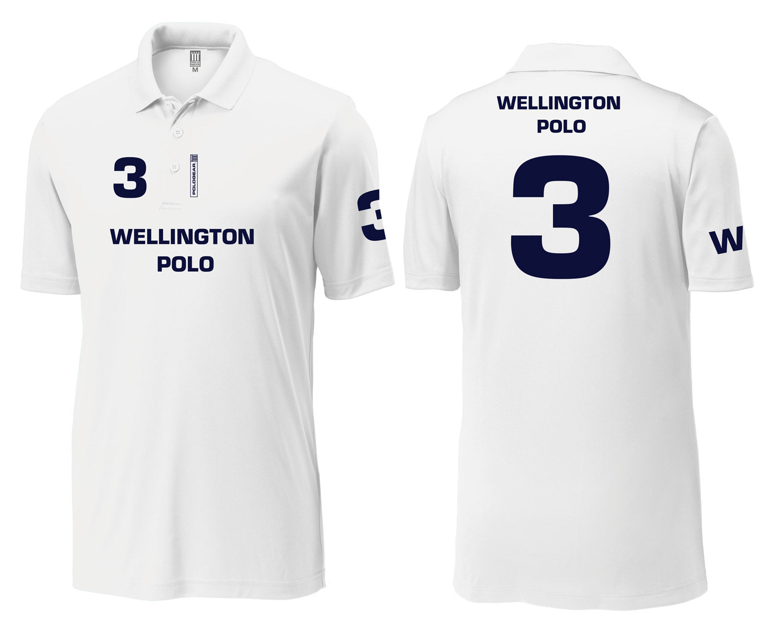 Polo Team Jersey - Custom One Color Name and Number