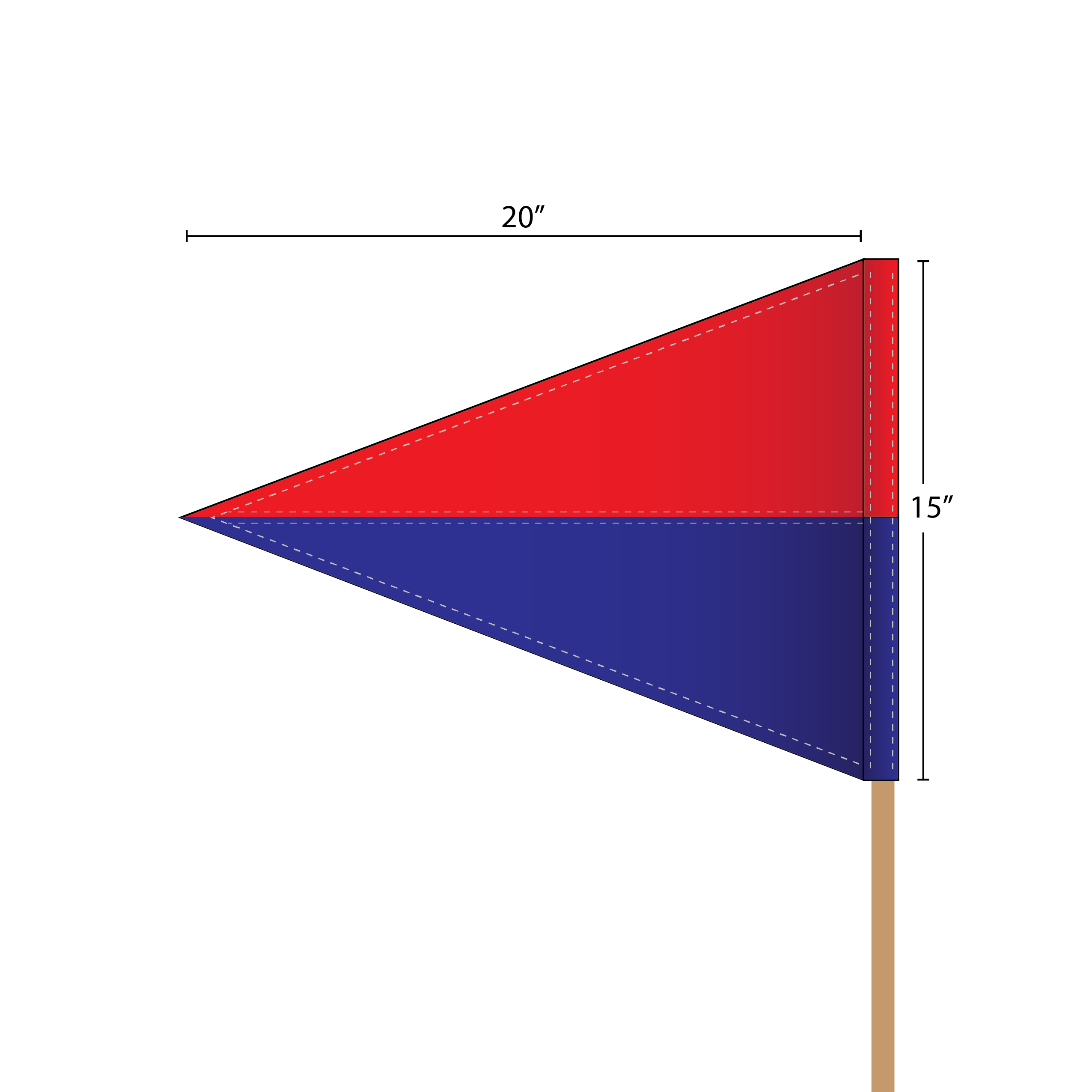 Goal Posts-Polo Top Flag 2 Color