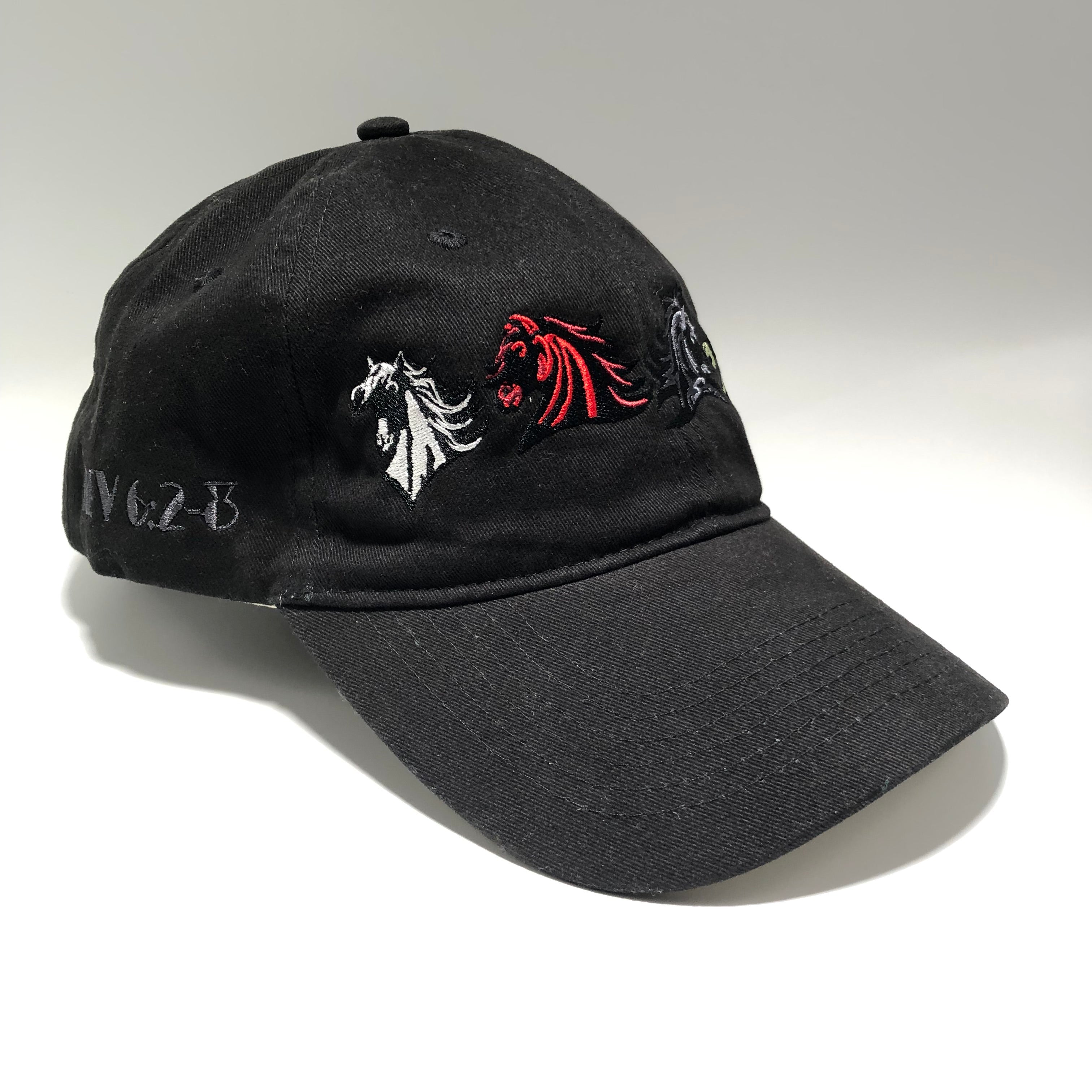 Cap-4 Horsemen Unstructured-Black