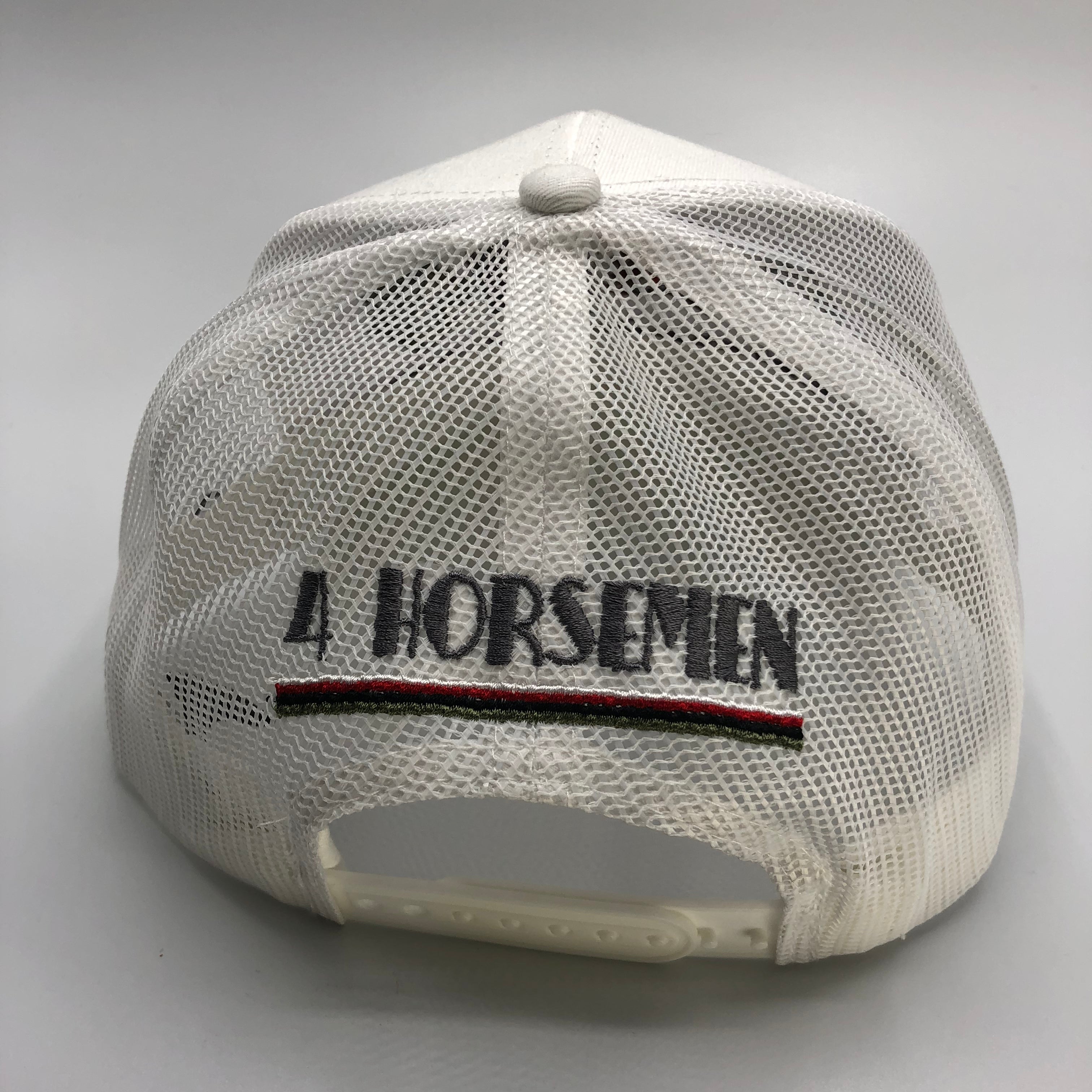 Cap-4 Horseman Trucker 4 Horses-White