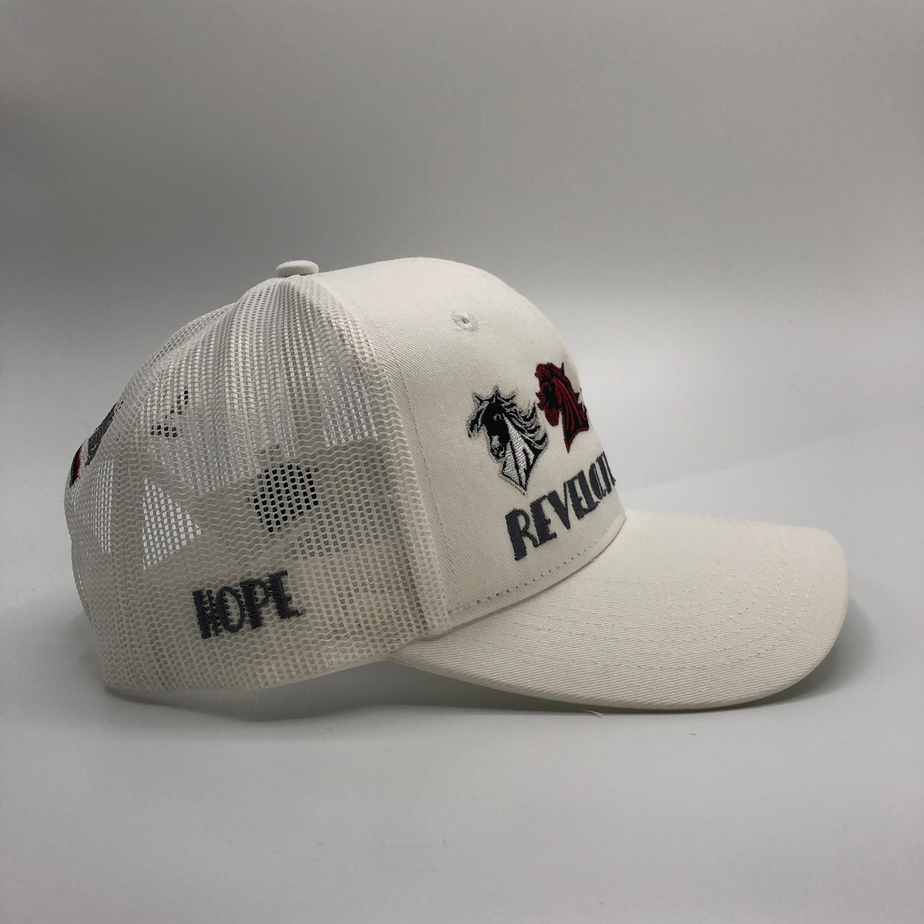 Cap-4 Horseman Trucker 4 Horses-White