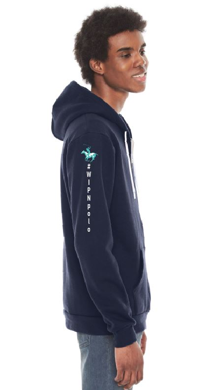 WIPN Zip Fleece Hoody-Print Logo Fr and Sleeve